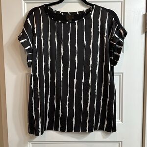 Worthington Black & White Women’s Blouse Size Medium